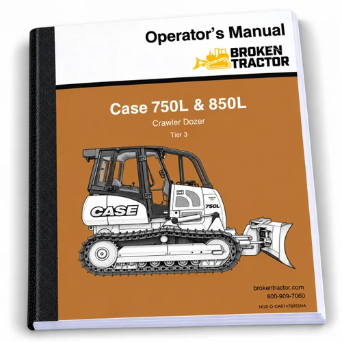 Case 750L, 850L Crawler Dozer Operator's Manual (100 Pages)