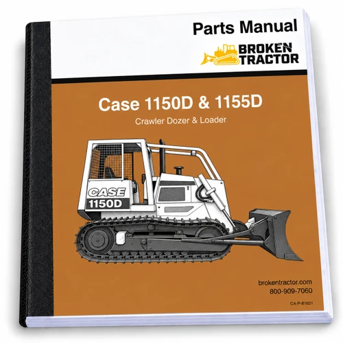 Case 1150D, 1155D Crawler Parts Manual (521 Pages)