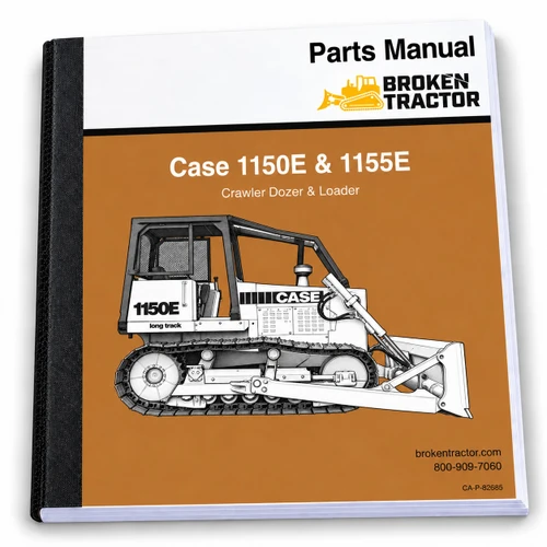 Case 1150E, 1155E Crawler Parts Manual (686 Pages)