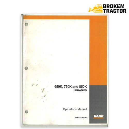 Case 650K, 750K, 850K Crawler Dozer Operator's Manual (146 Pages)