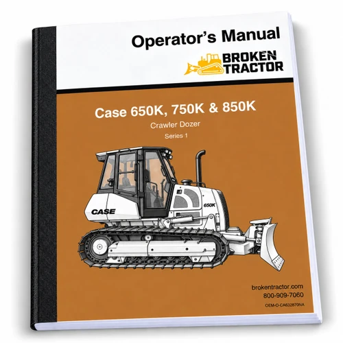 Case 650K, 750K, 850K Crawler Dozer Operator's Manual (146 Pages)