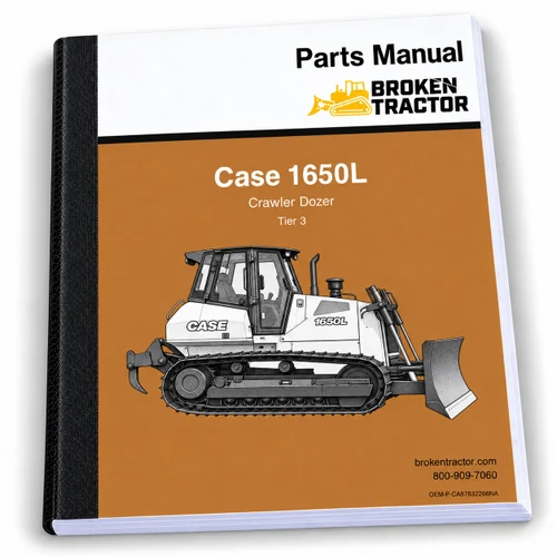 Case 1650L Tier 3 Crawler Dozer Parts Manual (636 Pages)