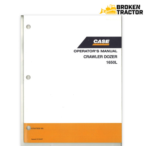 Case 1650L Crawler Dozer Operator's Manual (148 Pages)