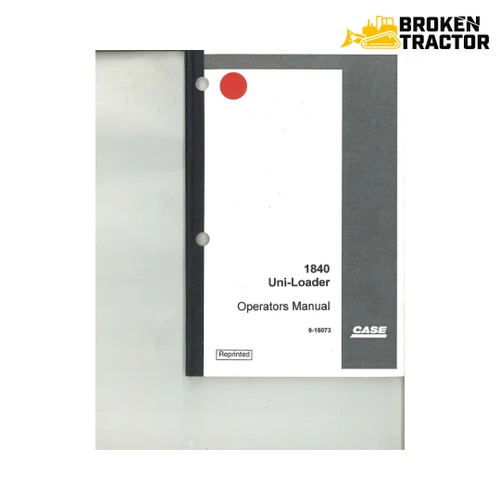 Case 1840 Uni-Loader Operator's Manual (S/N Before JAF0223014) (148 Pages)