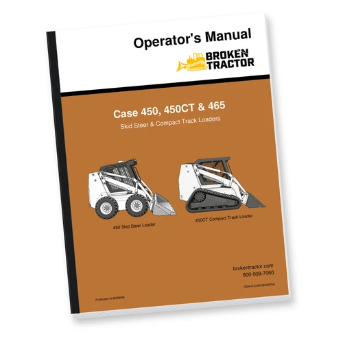 Case 450, 450CT, 465 Skid Steer & CTL Operator's Manual (196 Pages)