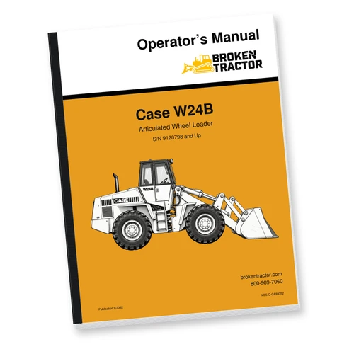 Case W24B Wheel Loader Operator's Manual (124 Pages)