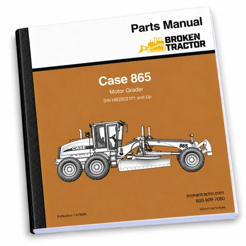 Case 865 Motor Grader Parts Manual (600+ Pages)