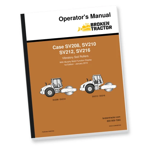 Case SV208-SV216 Vibratory Roller Operator's Manual – Murphy Display