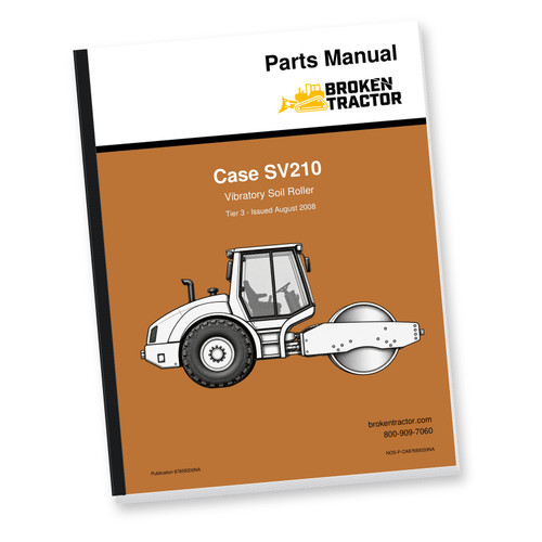 Case SV210 Vibratory Roller Parts Manual (200+ Pages)