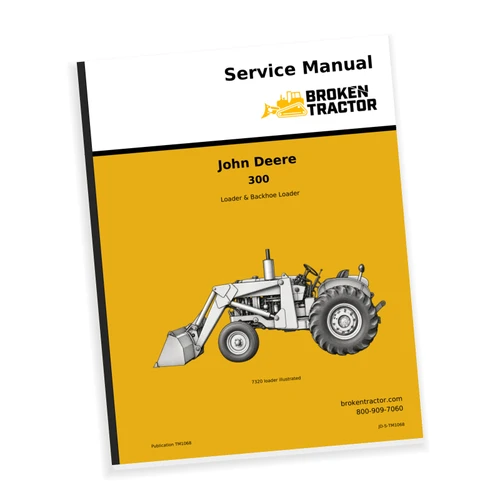 Cover of the John Deere 300 Industrial Tractor Service Manual – Pub. TM1068, part number JD-S-TM1068