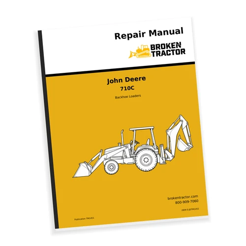 Cover of the John Deere 710C Backhoe Repair Manual – Pub. TM1451, part number OEM-S-JDTM1451
