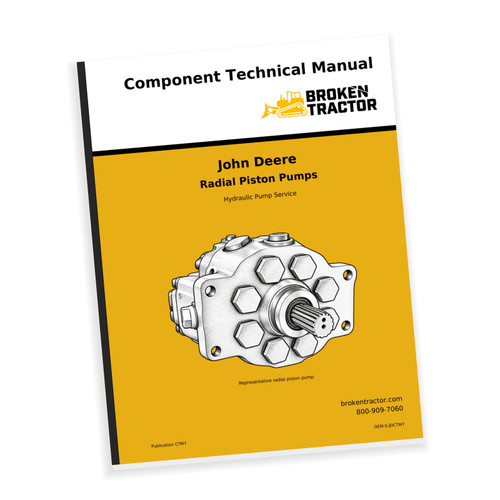 Cover of the John Deere Radial Piston Pumps Component Technical Manual – Pub. CTM7, part number OEM-S-JDCTM7