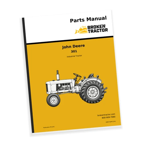 Cover of the John Deere 301 Industrial Tractor Parts Manual, part number OEM-P-JDPC1241