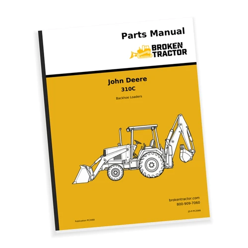 Cover of the John Deere 310C Backhoe Parts Manual, part number JD-P-PC2068