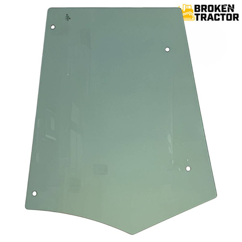 Rear side cab glass for New Holland 555E and 575E backhoes
