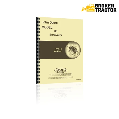 John Deere 80 Excavator Parts Manual (466 Pages)