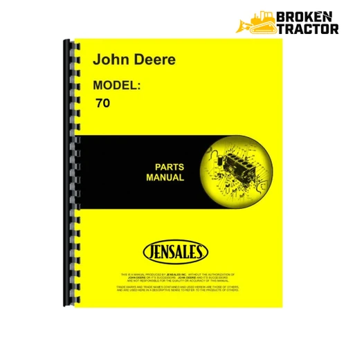John Deere 70 Skid Steer Parts Manual (60 Pages)
