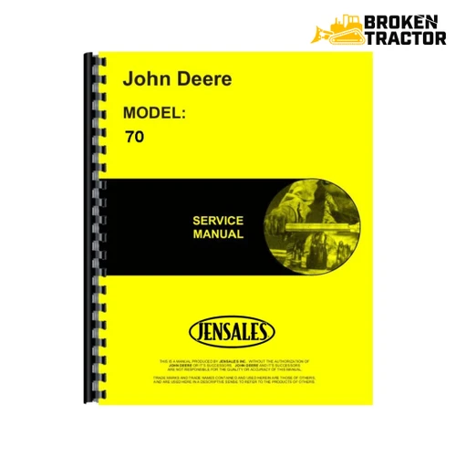 John Deere 70 Skid Steer Service Manual (174 Pages)