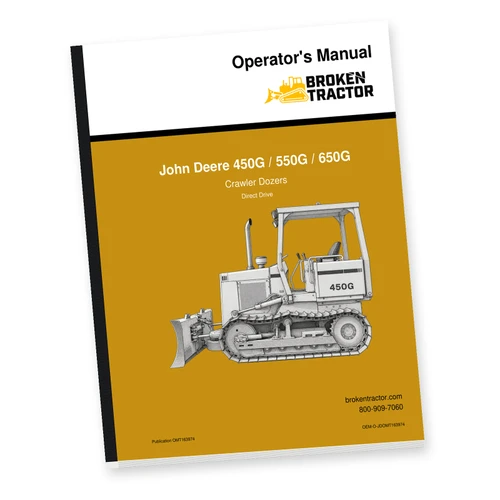 John Deere 450G, 550G, 650G Crawler Dozer Operator's Manual (334 Pages)
