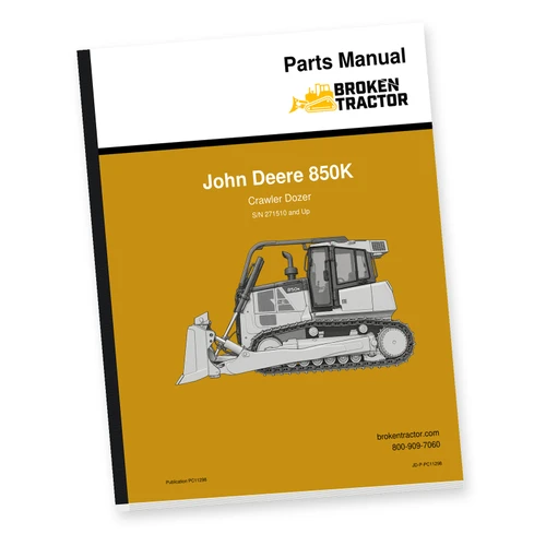 John Deere 850K Crawler Dozer Parts Manual (1,624 Pages)