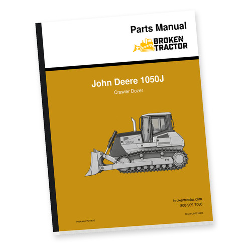 John Deere 1050J Crawler Dozer Parts Manual (720 Pages)