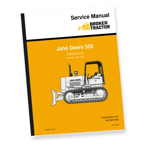 John Deere 550 Crawler Dozer Service Manual (760 Pages)
