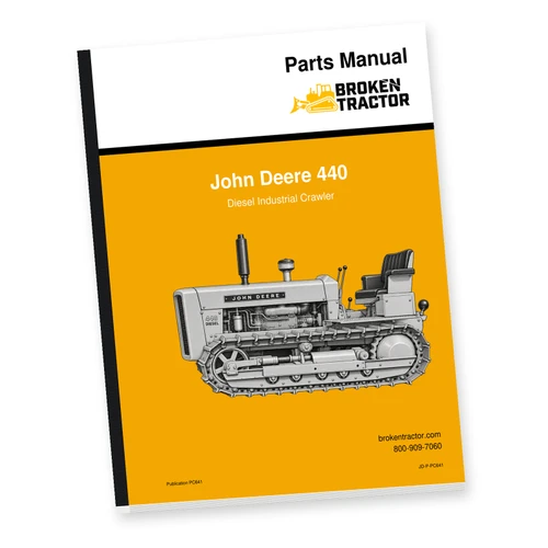 John Deere 440 Diesel Crawler Parts Manual (130 Pages)