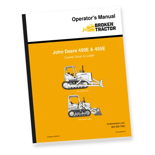 John Deere 450E, 455E Crawler Operator's Manual (144 Pages)