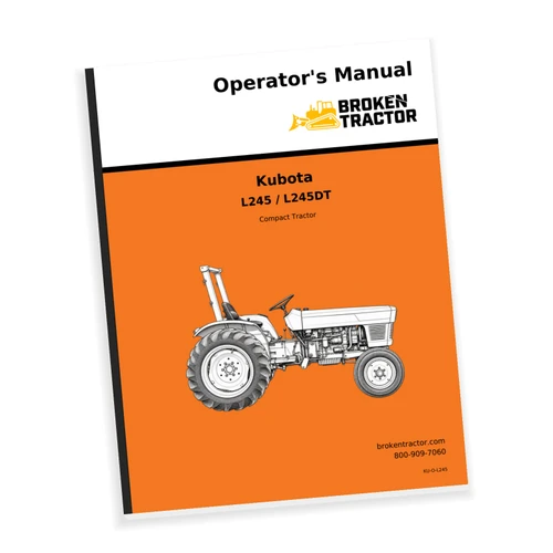 Kubota L245, L245DT Tractor Operator's Manual (42 Pages)