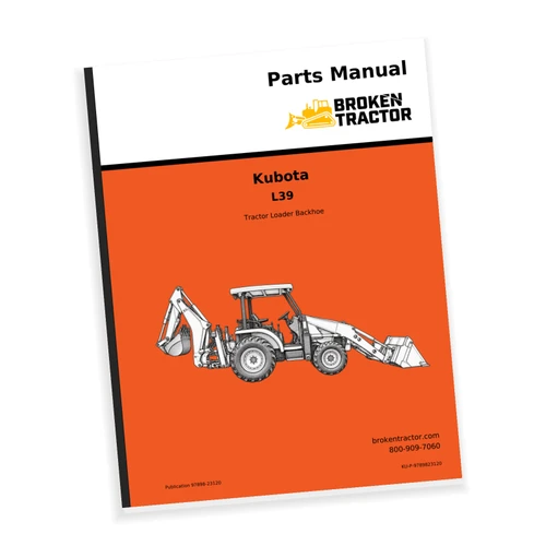 Cover of the Kubota L39 Tractor Parts Manual, part number KU-P-9789823120