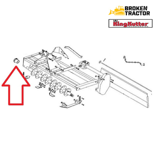 King Kutter Rotary Tiller Outboard Hub -- 184070 | Broken Tr