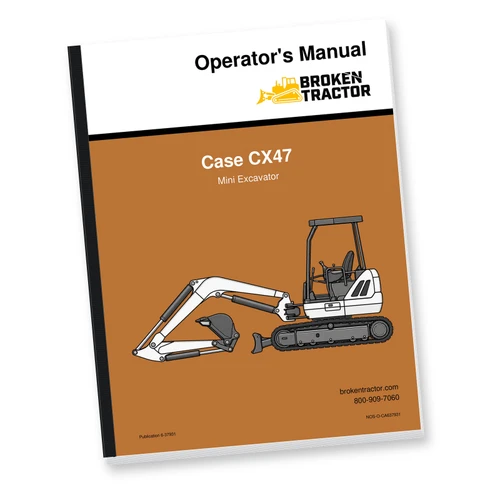 Case CX47 Mini Excavator Operator's Manual (120 Pages)