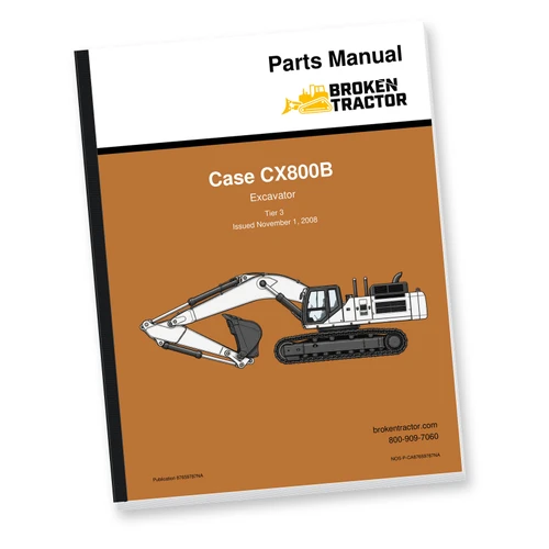 Case CX800B Excavator Parts Manual (1000+ Pages)