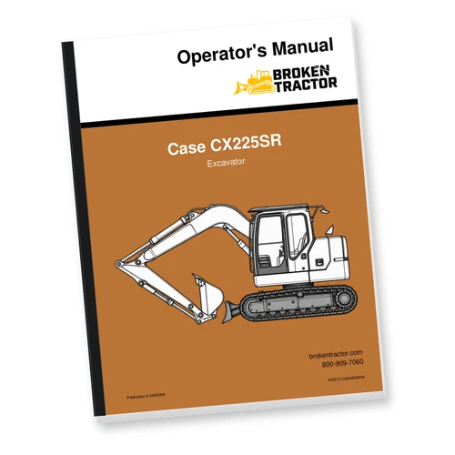 Case CX225SR Excavator Operator's Manual (100 Pages)