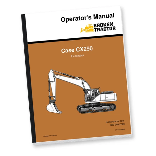 Case CX290 Excavator Operator's Manual (218 Pages)
