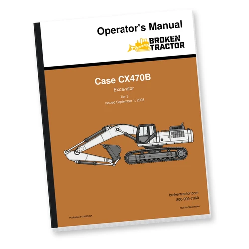 Case CX470B Excavator Operator's Manual (200 Pages)