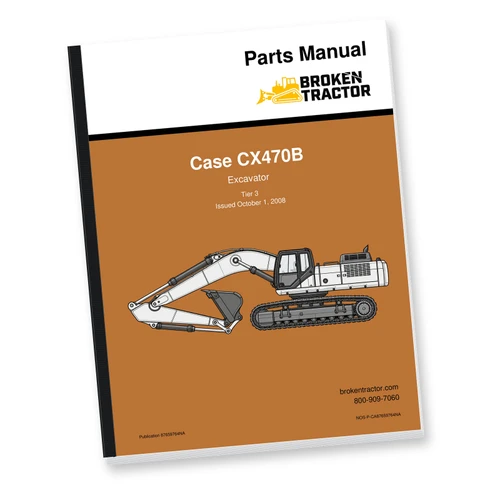 Case CX470B Excavator Parts Manual (900+ Pages)