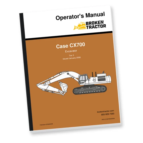 Case CX700 Excavator Operator's Manual (140 Pages)