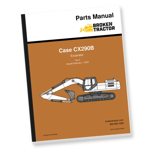 Case CX290B Excavator Parts Manual (600+ Pages)