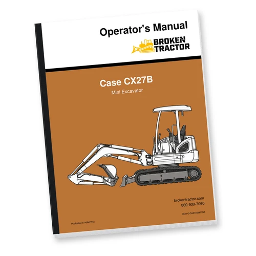 Case CX27B Mini Excavator Operator's Manual (124 Pages)