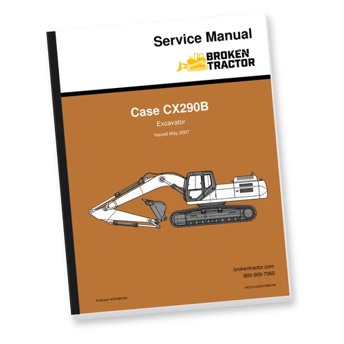 Case CX290B Excavator Service Manual (500+ Pages)