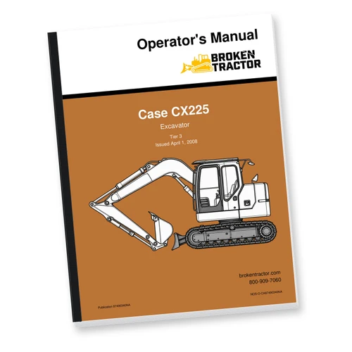 Case CX225 Excavator Operator's Manual (120 Pages)