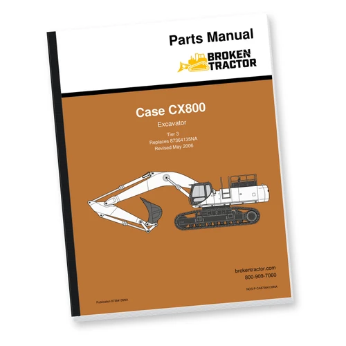 Case CX800 Excavator Parts Manual (900+ Pages)
