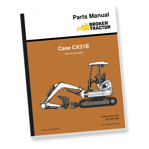 Case CX31B Mini Excavator Parts Manual (400+ Pages)