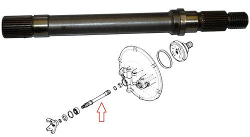 Case Backhoe Torque Converter Output Shaft -- A186527 | Broken Tractor