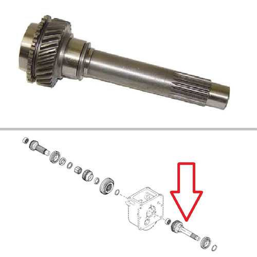 Case Backhoe Mechanical Shuttle Transmission Input Shaft -- A51939