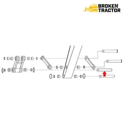 JD Bucket H-Link Pin | Broken Tractor | 3093215