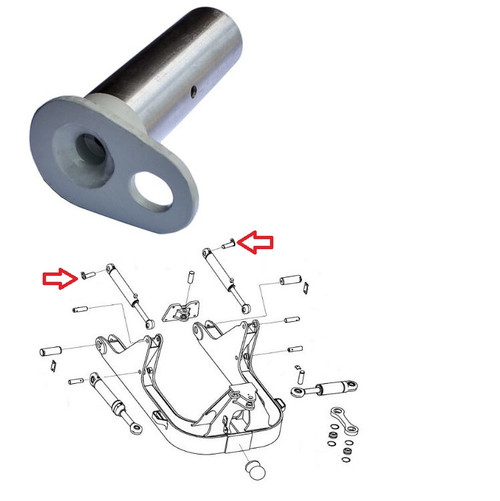 John Deere Dozer Blade Lift Cylinder Tube End Pin 750K -- AT435021