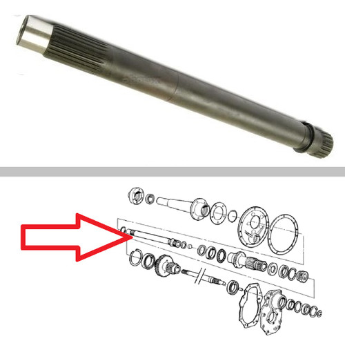 Ford Tractor Transmission Hollow Input Shaft 25 Spline Ford Tractor Transmission Hollow Input Shaft 25 Spline