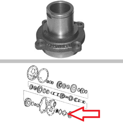 Ford Hydraulic Pump Idler Gear Support 5000, 7000, 5200, 7200 -- C7NN7049D